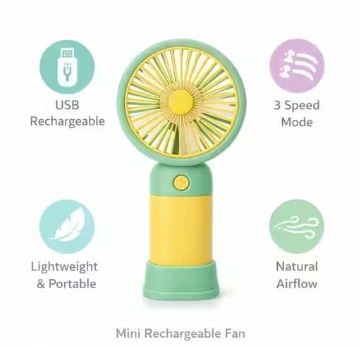 Nivraplus Mini Desk Cooling Fan Portable Lightweight
