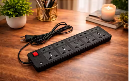 10-Port Universal Power Strip with Master Switch Extension Board